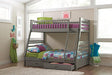 Ashton Grey Twin-over-Full Bunk Bed image