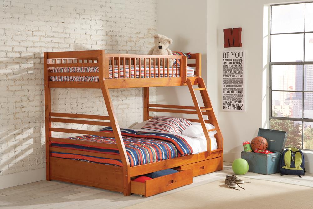 Ashton Honey Twin-over-Full Bunk Bed image