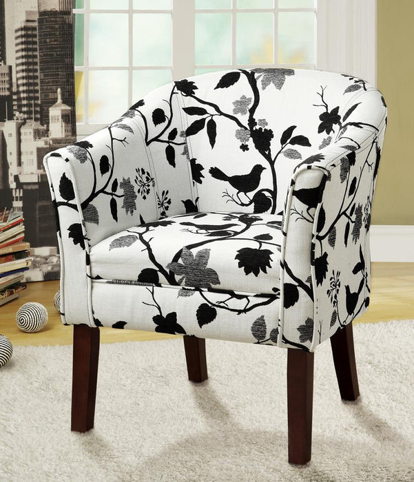 Playful Bird and Branch Accent Chair image