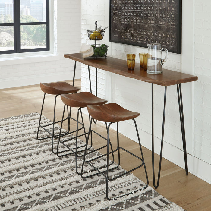 Wilinruck - 4 Pc. - Long Counter Table, 3 Stools