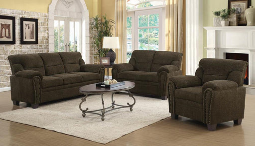 Clemintine Brown Three-Piece Living Room Set image