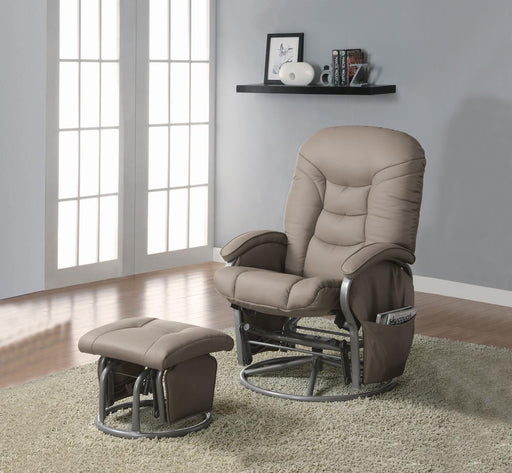 G600228 Casual Faux Leather Glider Recliner image