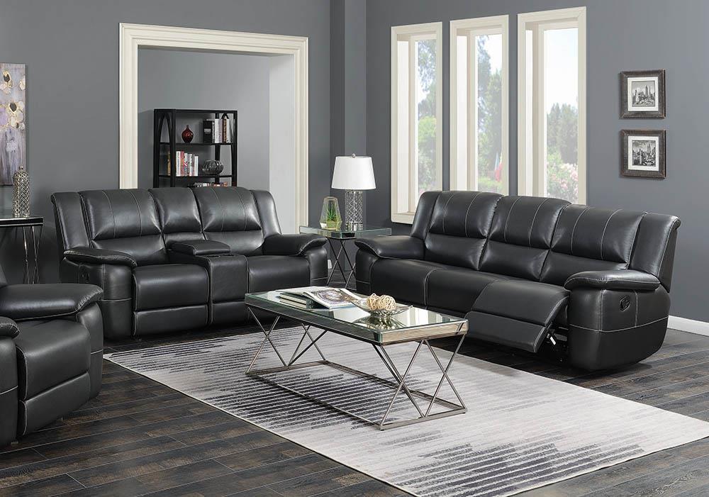 Black Leather Reclining