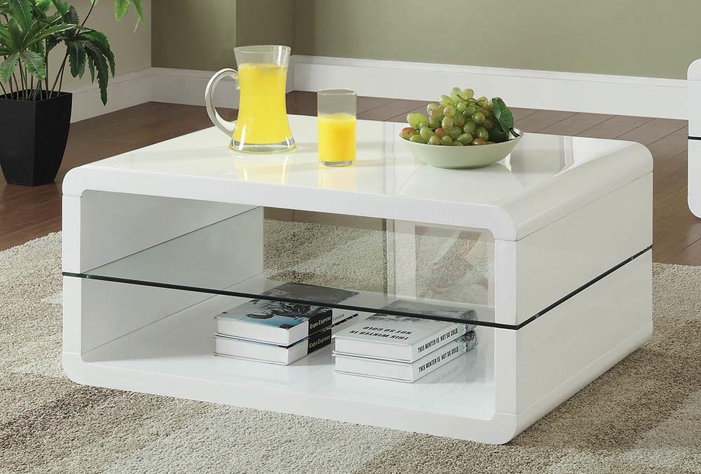 Modern White Coffee Table image