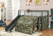 Camouflage Themed Glossy Green Loft Bed image
