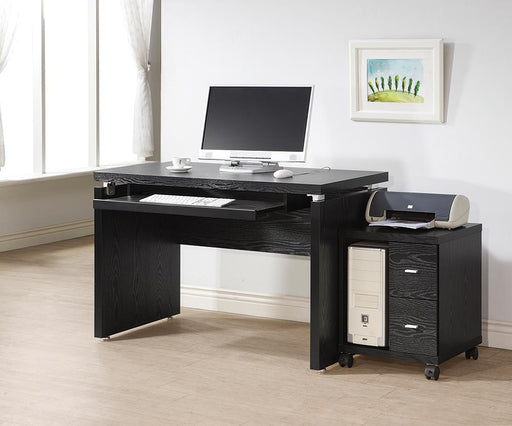 G800821 Contemporary Black Oak Computer Desk image