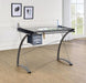 G800986 Contemporary Glass Top Drafting Desk image