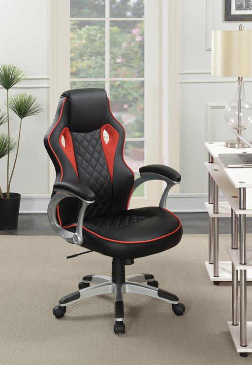 G801497 Contemporary Black/Red-High Back Office Chair image