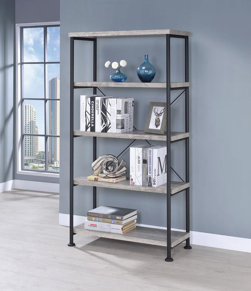 G801549 Guthrie Industrial Grey Driftwood Bookcase image