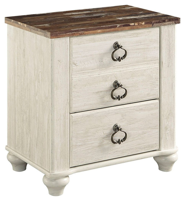 Willowton - Two Drawer Night Stand