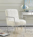 G904079 Contemporary White Accent Chair image
