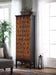 Transitional Rich Brown and Black Accent Cabinet image