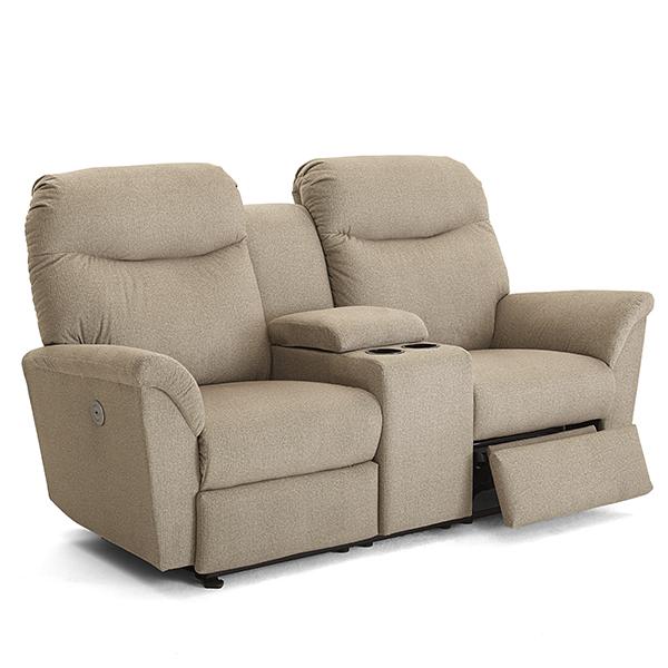 CAITLIN LOVESEAT LEATHER POWER SPACE SAVER LOVESEAT- L420CP4