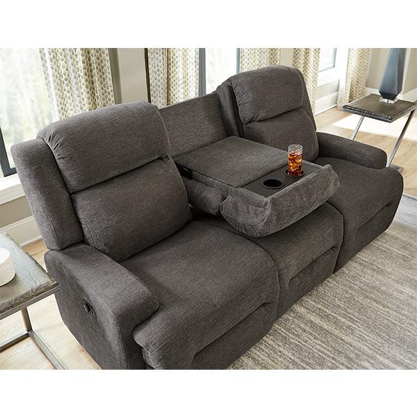 O'NEIL COLLECTION RECLINING SOFA W/ FOLD DOWN TABLE- S920RA4