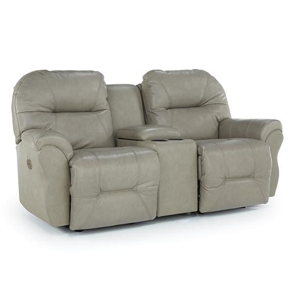 BODIE LOVESEAT LEATHER POWER SPACE SAVER CONSOLE LOVESEAT- L760CQ4