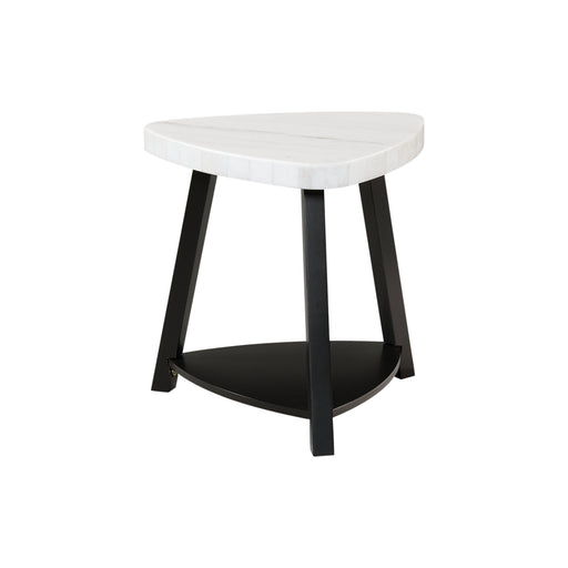 Trinity White Marble Top End Table image