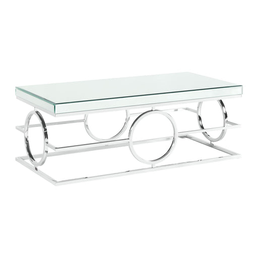 Pearl Rectangle Mirrored Coffee Table image