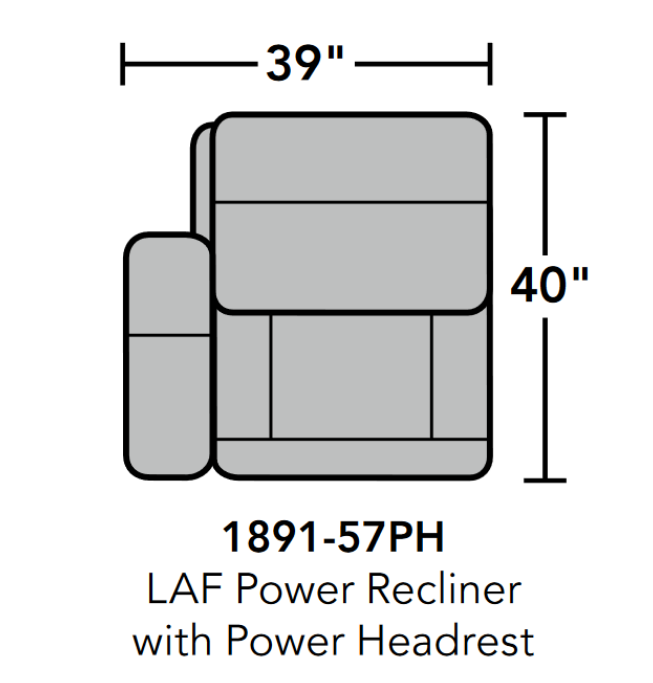 Flexsteel Latitudes Monet LAF Power w/Power Headrest image