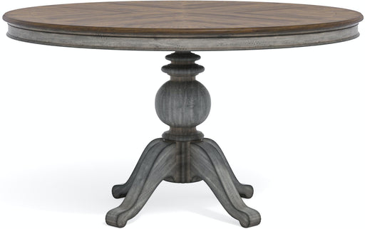 Flexsteel Wynwood Plymouth Round Pedestal Dining Table in Two-Toned image