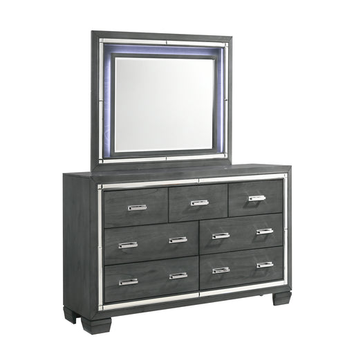 Titanium 7-Drawer Dresser w/ Mirror Set image
