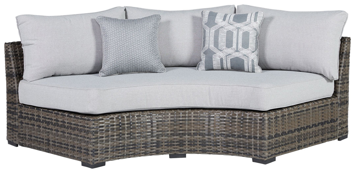 Harbor Court - Curved Loveseat With Cushion