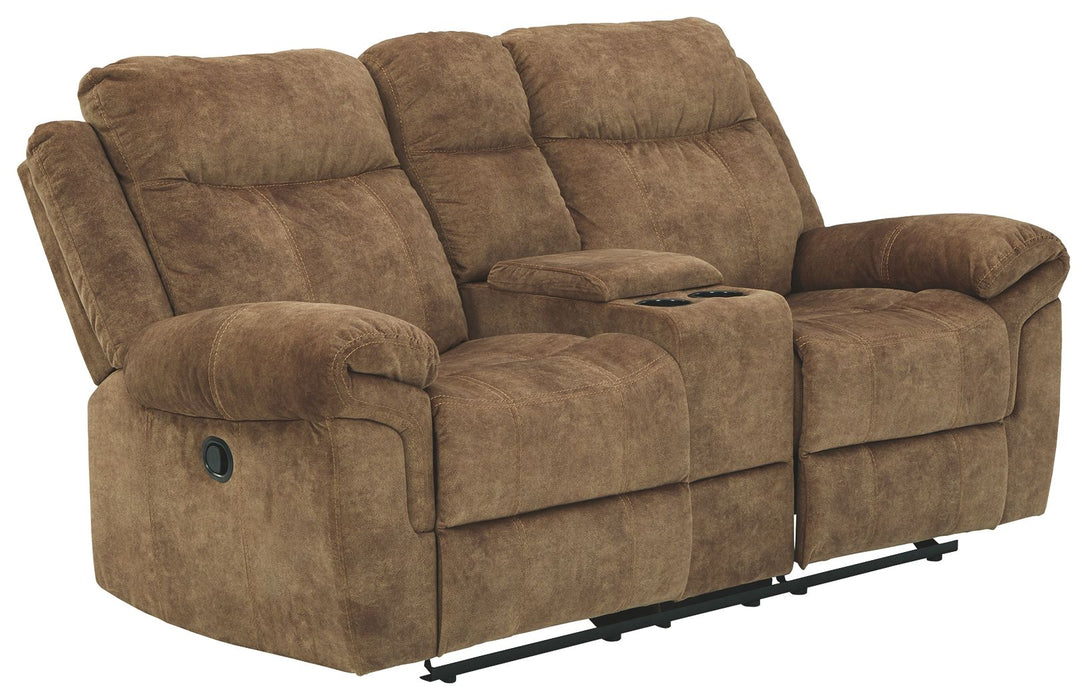 Huddle-up - Glider Rec Loveseat W/console